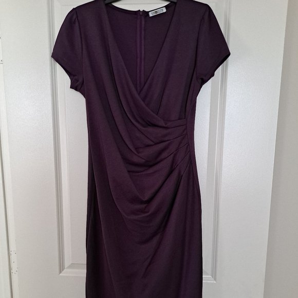 Auline Collection Cross Pleat SS Dress - Picture 1 of 7